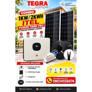 COMBO 1KW/2KWH ITEL POWER TANK PRO