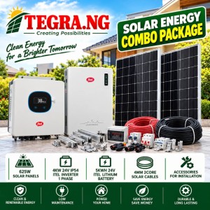 COMBO 4KW 5KWH 2.5KWP + 4MM CABLE
