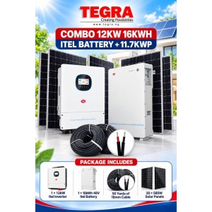 COMBO 12KW 16KWH ITEL BATTERY + 11.7KWP