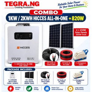 1KW/2KWH HICCES ALL IN ONE + 820W