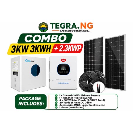 COMBO 3KW 3KWH + 2.3KWP