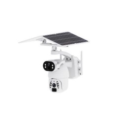 Dual Lens Dual Screen Solar Wireless PTZ Security Camera   JX-S06-4G